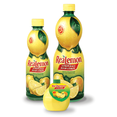 ReaLemon and ReaLime add the perfect citrusy zing to beverages, marinades, salads and desserts too!
