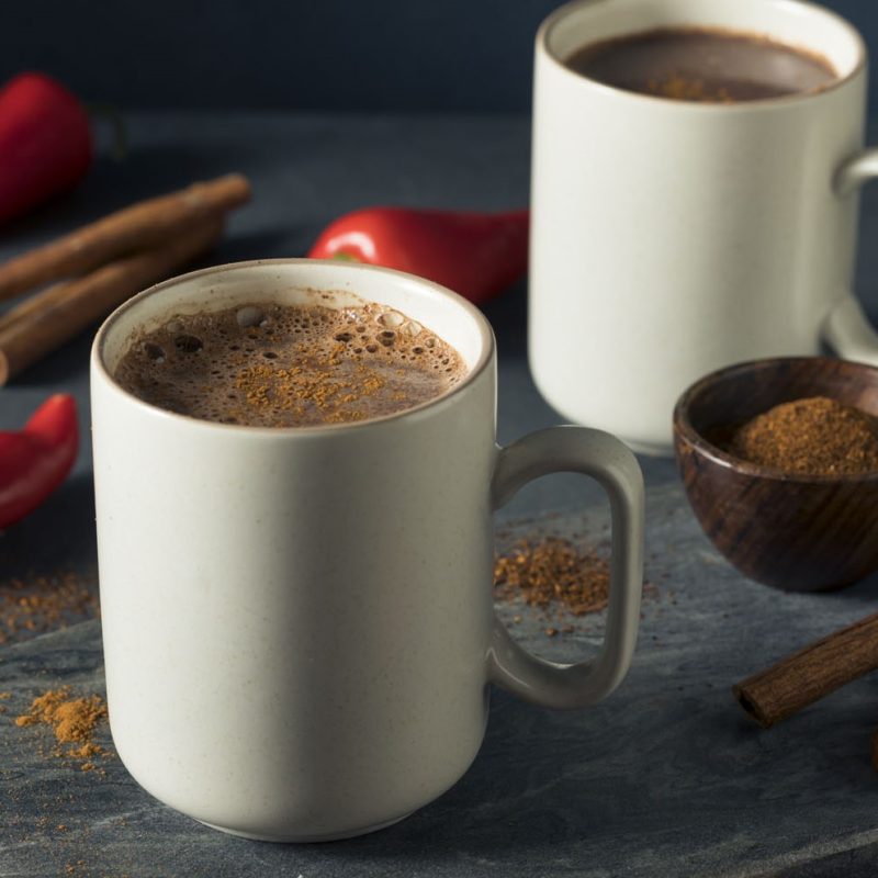 Homemade Holiday Spicy Mexican Hot Chocolate