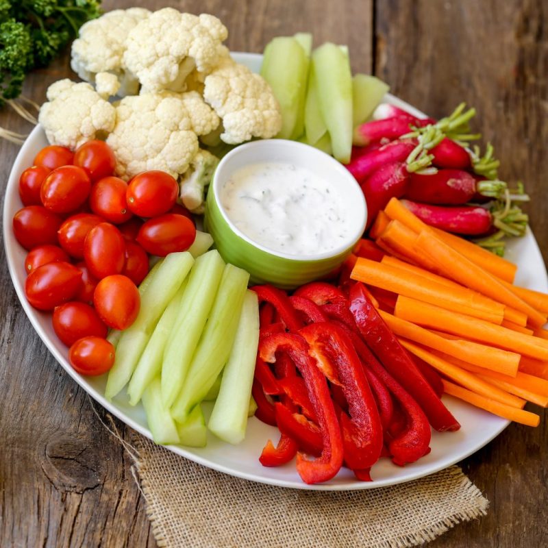 assortiment de crudités et sauces 3